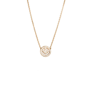 Diamond Smiley- Gold 14K- Necklace Necklaces Just Believe Jewelry