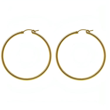 Hoop earring- Goldfilled Earrings Just Believe Jewelry