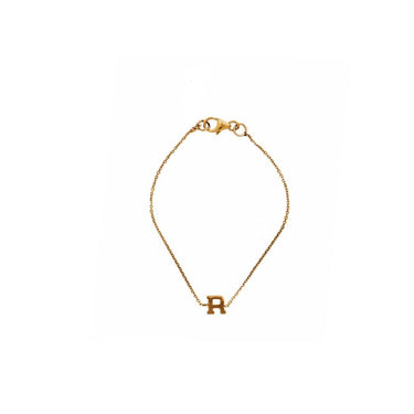 Initial Bracelet - 14K gold Bracelets Just Believe Jewelry