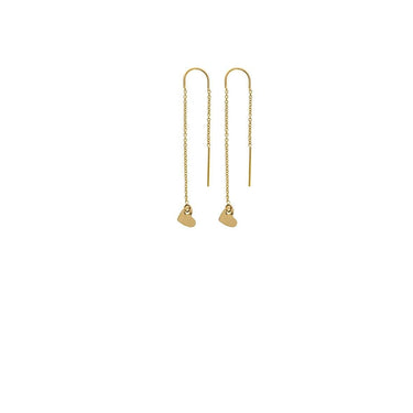Long Heart Earrings Earrings Just Believe Jewelry