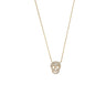 Skull Necklace -14K gold with Diamond Necklaces Just Believe Jewelry