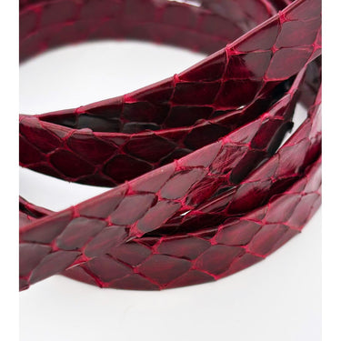 צמיד עור XL -צבע בורדו