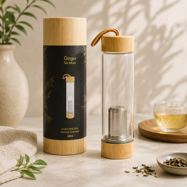 Tea Infuser Glass Bottle