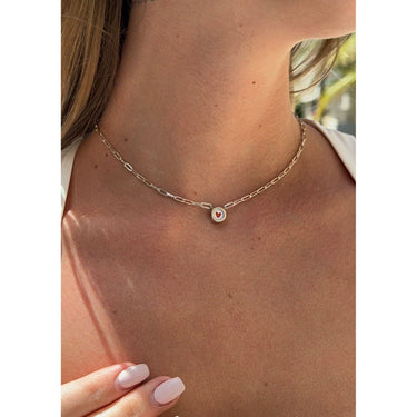 Love button necklace- Gold 14K \ Silver