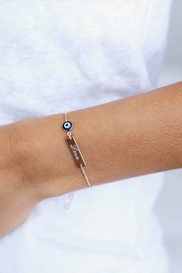 צמיד עין גולדפילד - עם חריטה אישית