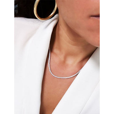 Tennis Necklace - Silver