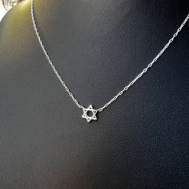 Star of David necklace - Silver