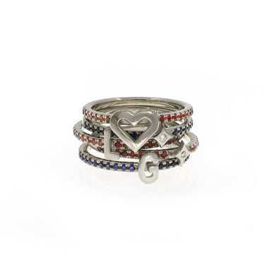 Letter \ Heart \ Diamond star - Ring 14K