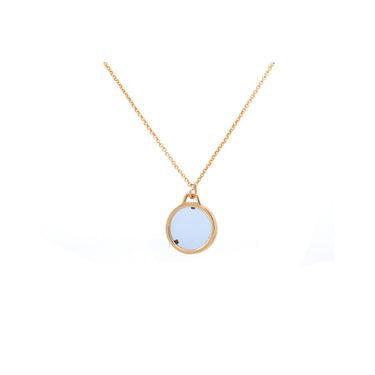 Big Silvia Sol - Yellow gold 14K - Light blue