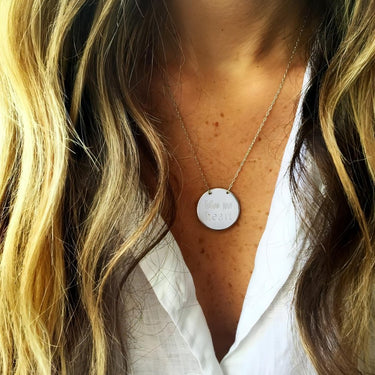 Big Coin Necklace Necklaces Just Believe Jewelry