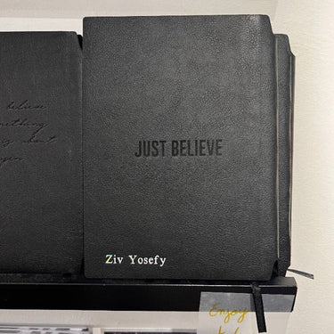 Black Notebook- With Message - Just believe Just Believe Jewelry