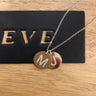 Coins Necklace with stone letters Necklaces Just Believe Jewelry