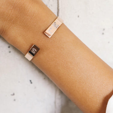 Cuff Bracelet Inlaid Letters Bracelets Just Believe Jewelry