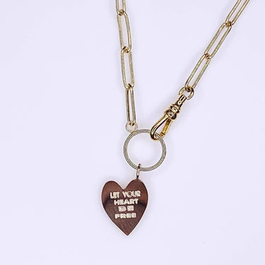 Heart- Chunky - Let your heart be free Necklaces Just Believe Jewelry