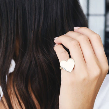 Heart ring -Siiver \Gold Rings Just Believe Jewelry