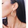 HOOP Earrings - 40mm 14K Gold Earrings Just Believe Jewelry