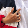 Initial Ring -Silver Rings Just Believe Jewelry