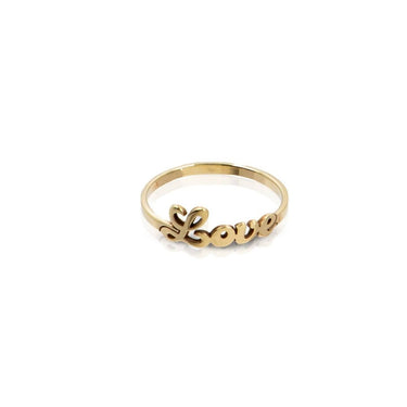 Name ring - 14K gold Rings Just Believe Jewelry