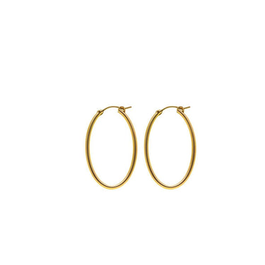 Oval earring- Goldfilled Earrings Just Believe Jewelry
