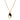 Oval Silvia Necklace -Black & White -Unisex -Gold 14K Necklaces Just Believe Jewelry
