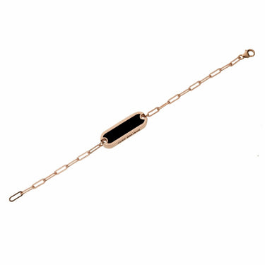 Silvia Classic bracelet -Black - Unisex - Gold 14k Bracelets Just Believe Jewelry