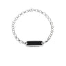 Silvia Classic bracelet -Black- Unisex -Silver Bracelets Just Believe Jewelry