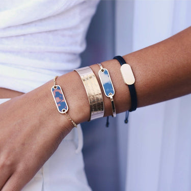 Silvia leather bracelet Bracelets Just Believe Jewelry