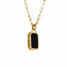 Silvia vintage Necklace - Black -Unisex -Gold 14K Necklaces Just Believe Jewelry