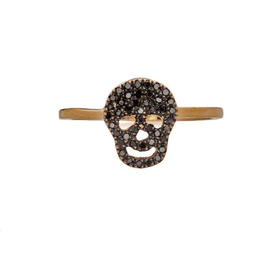 Skull Ring - Gold14K with Diamond Rings Just Believe Jewelry