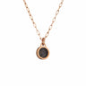 Small Sol Silvia Necklace -Grey Black -Gold 14K Necklaces Just Believe Jewelry