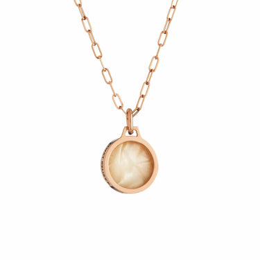 Sol Silvia Necklace -Pearl -Unisex - Gold 14K - Just Believe Jewelry