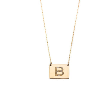 Poxtex Initial Necklaces for Women Non Tarnish, 14K Gold Plated Dainty Square  Letter Pendant Necklace, 16.5”+2” Adjustable Waterproof Trendy Name Necklace  Personalized for Teen Girl Gold Jewelry Gifts, Sterling Silver, No Gemstone  :