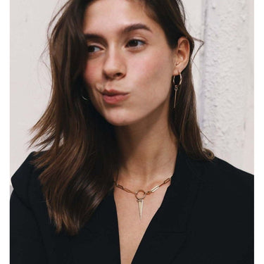 Triangle chunky Necklace - Goldfilled Necklaces Just Believe Jewelry