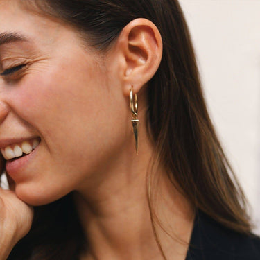 Triangle earring- Goldfilled Earrings Just Believe Jewelry